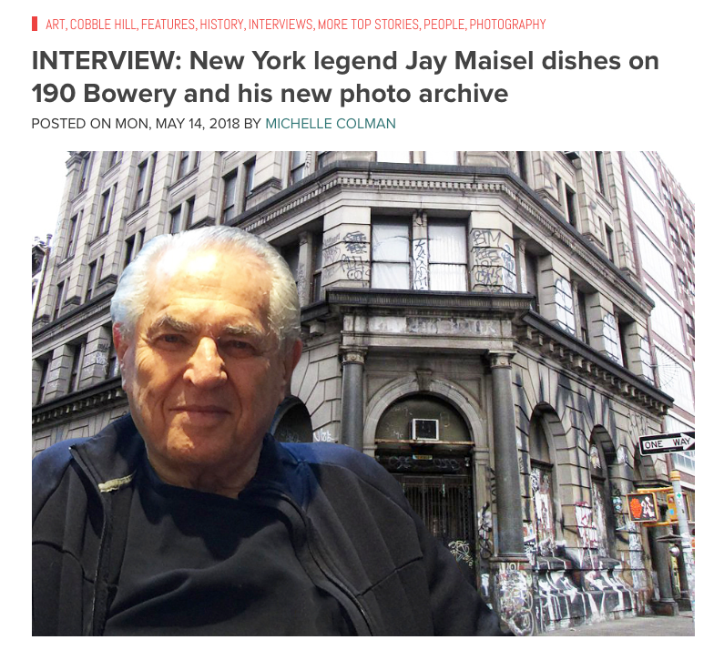 Jay Maisel Q&A by 6sqft.com