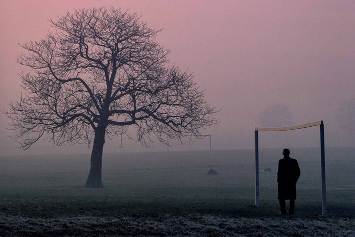 Tree, Man and Goal Post, London