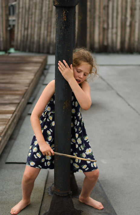 Amanda Playing Roof Pipe