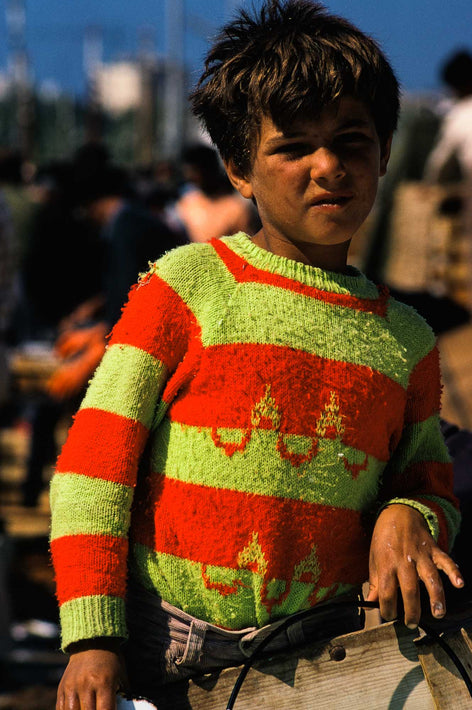 Boy in Red and Green Sweater, Portugal