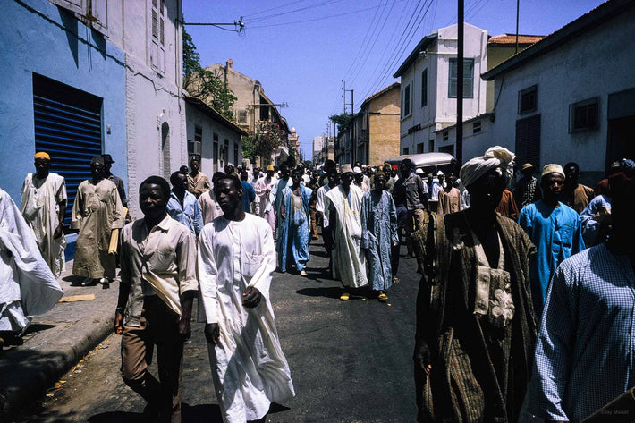 Crowd of People in Street, Senegal
