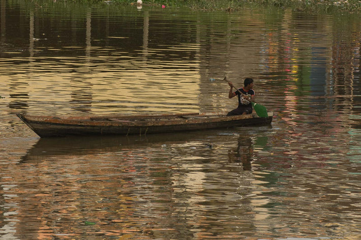 Boat and Reflection, Amazon, Brazil