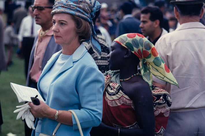 White Woman and Masai Woman, Kenya