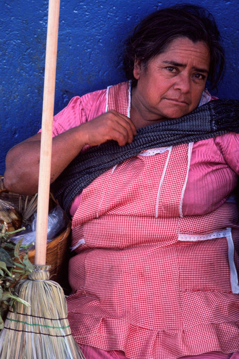 Woman with Broom, Oaxaca