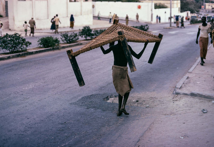 Man Carrying Bed, Somalia