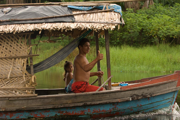 Waving, Amazon River, Brazil