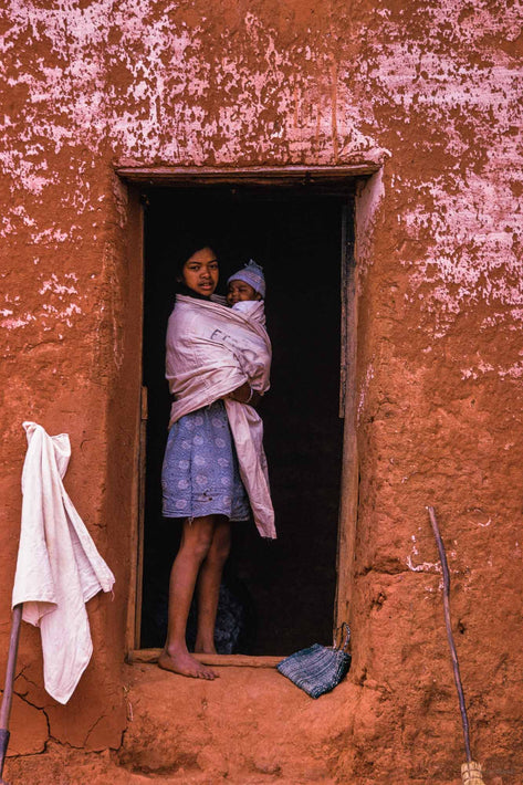 Woman and Child in Doorway, Antananarivo
