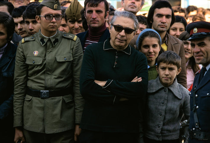 Soldier in Crowd, Romania