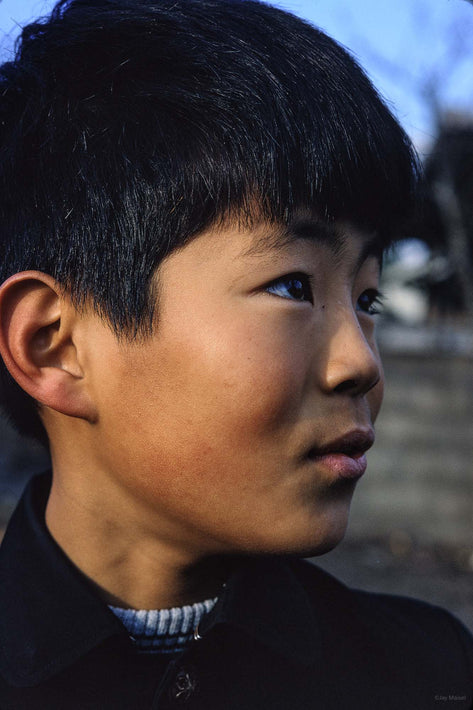 Close-up Head of Young Boy, Tokyo