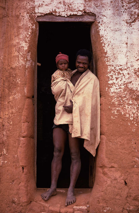 Man and Child in Doorway, Antananarivo
