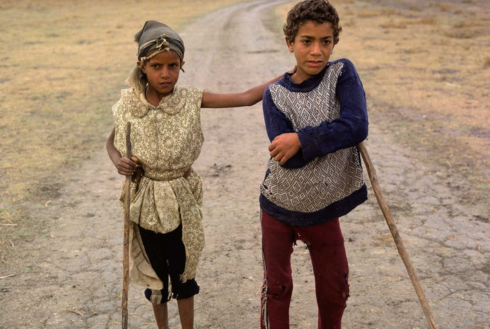 Two Children with Staffs, Marrakech