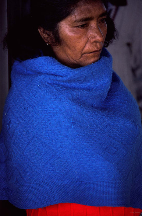 Old Woman, Blue and Red, Oaxaca