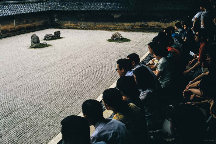 Crowd at Meditation Place, Japan
