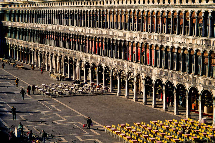 Façade of Building with Tables, Piazza San Marco, Venice
