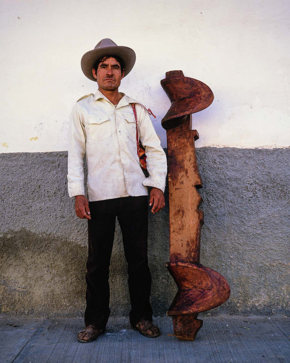 Man and Metal Piece, Oaxaca