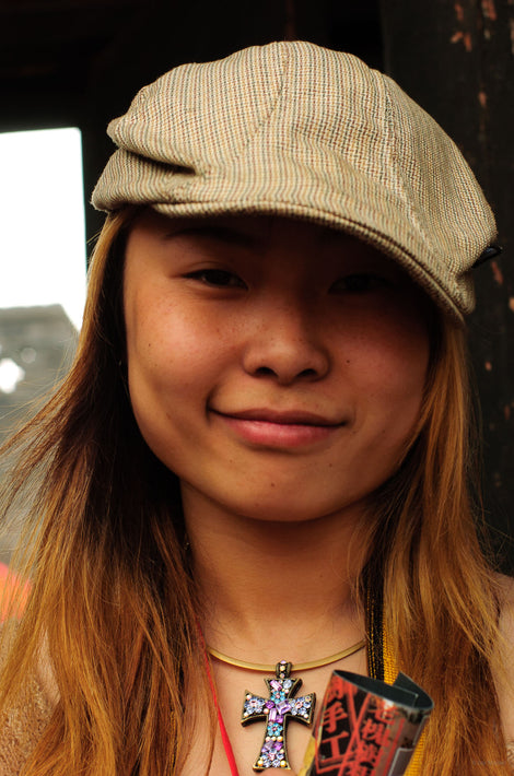 Young Woman with Cap and Cross, Pingyao