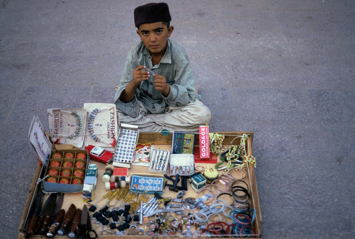 Boy with Cap and Merchandise, Abu Dhabi