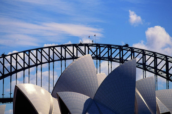Sydney Opera House and Bridge in Background, Australia