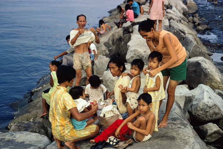 Families on Rocks, Philippines