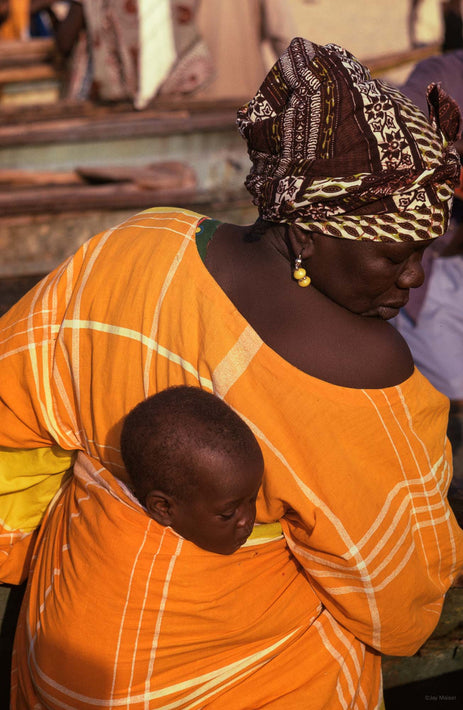 Child on Mother's Back, Senegal
