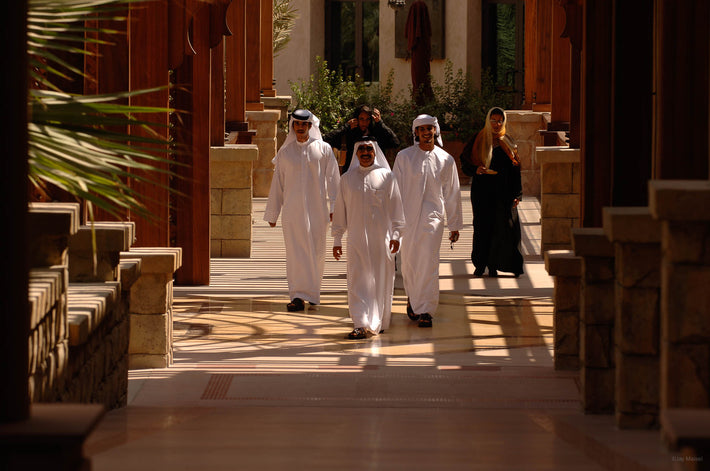 Three men in White, Dubai