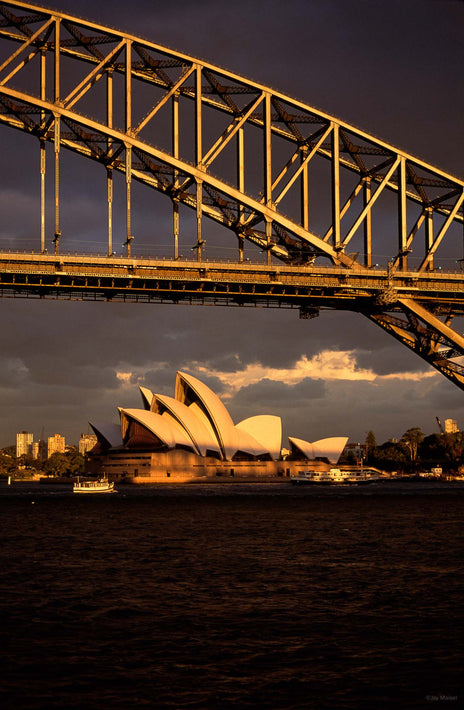 Sydney Opera House and Bridge in Foreground, Australia