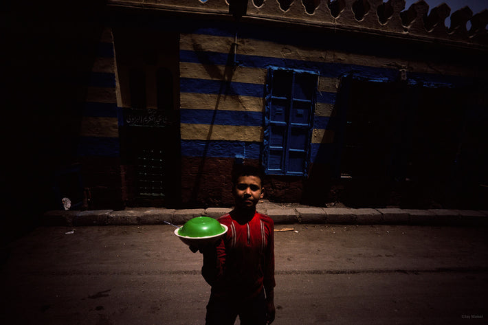 Kid with Green Dish, Egypt