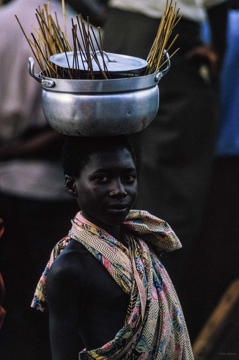 Young Kid with Pot on Head, Ghana