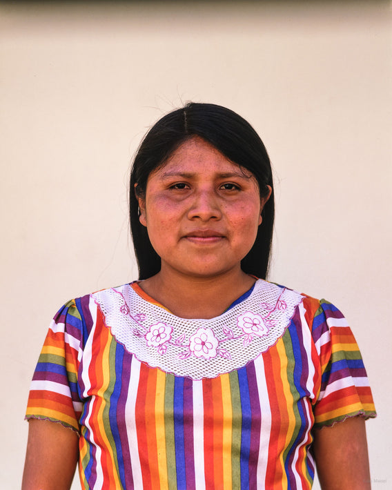 Woman in Striped Dress, Oaxaca