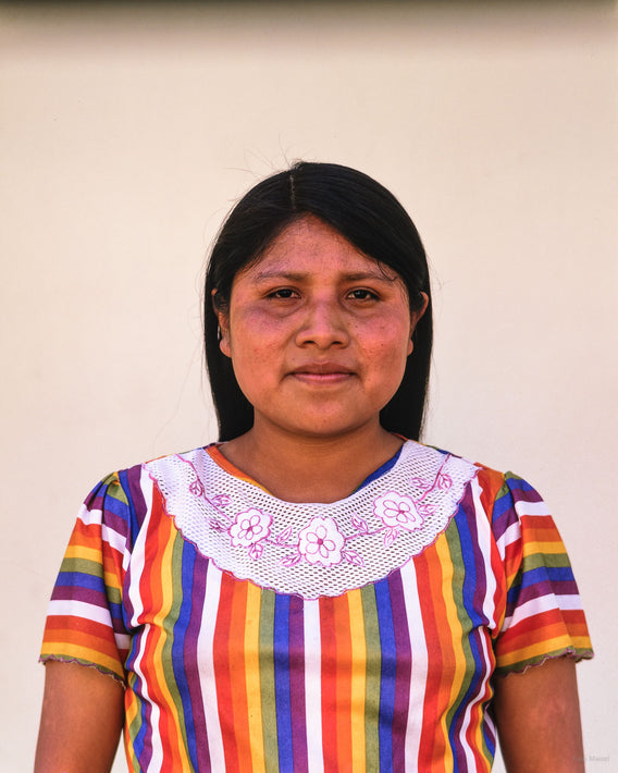 Woman in Striped Dress, Oaxaca