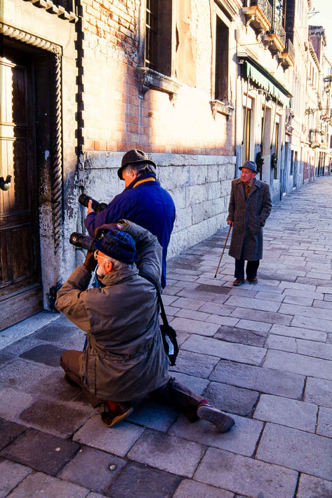 Two Men Photographing, Venice