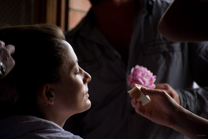 Bride Getting Makeup, Rome