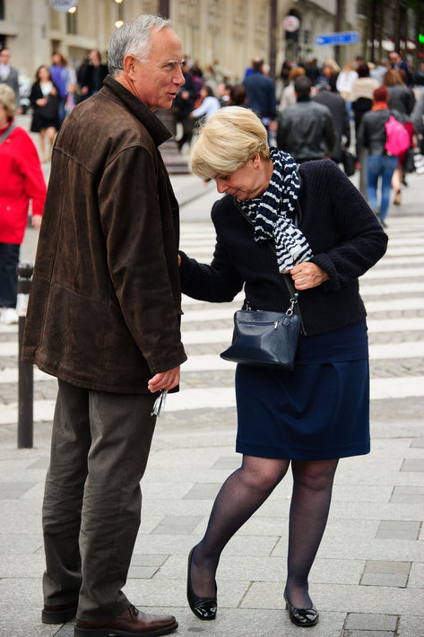 Woman Checking Stocking, Paris