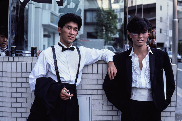 Young Men in Tux, One with Face Paint, Tokyo