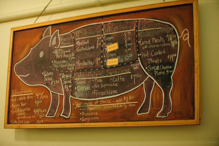 Restaurant Pig Menu, Seattle