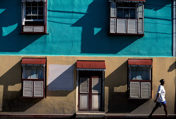 Facade of House, Woman, Jamaica