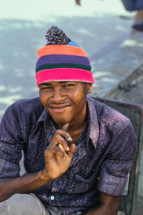 Man with Cap, Hand to Chin, Colombia