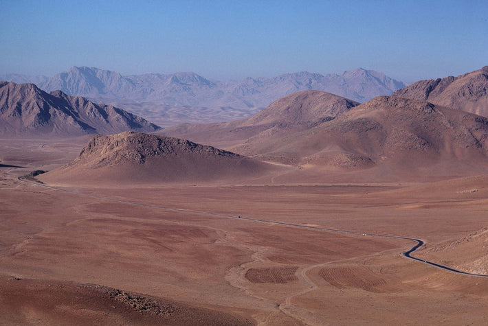 Desert Landscape and Mountains, Iran