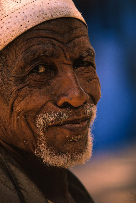 Older Man, White Cap, Kenya