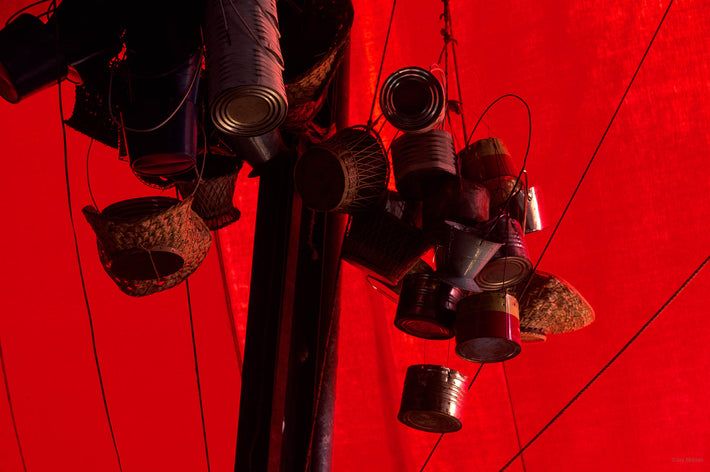 Red Tent, Hanging Cans, Oaxaca