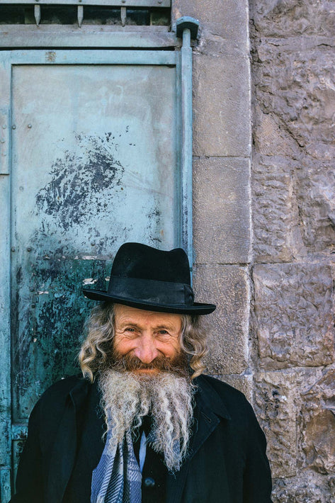 Smiling Jewish Man with Beard, Jerusalem