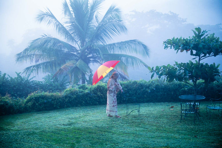 Woman, Umbrella, Mist, Jamaica