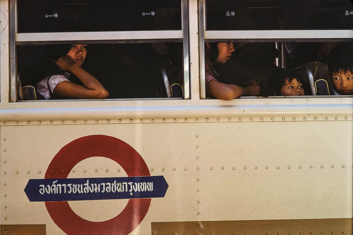 Kids, Woman on Bus, Bangkok