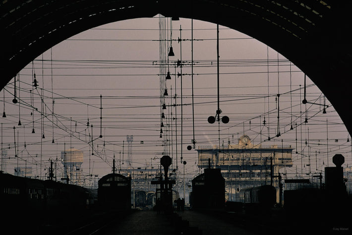 Train Station, Wires and Arch, Milan