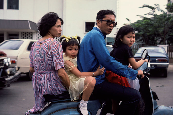 Family on Vespa, Jakarta