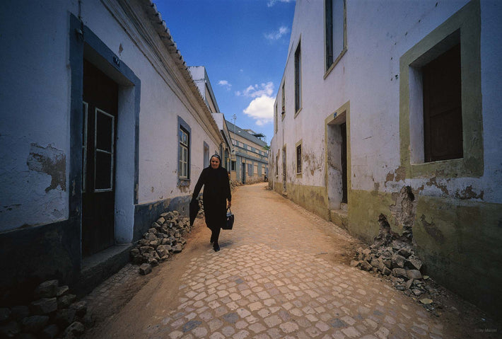 Woman in Black, Front View, Portugal