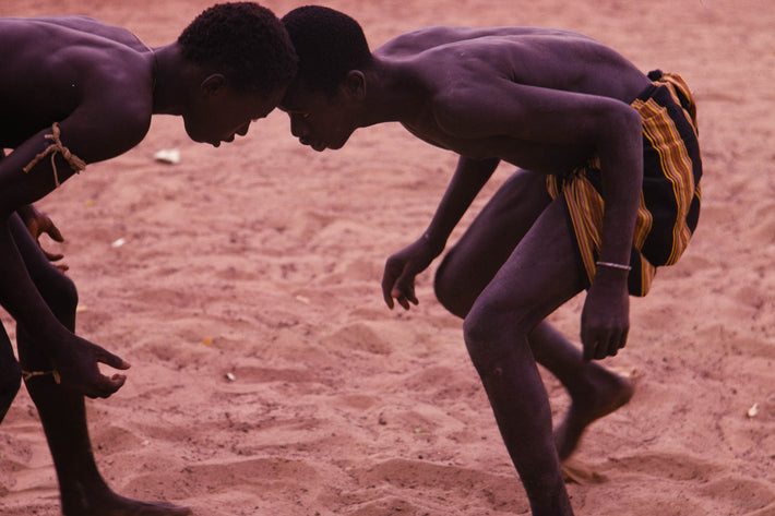 Senegalese Lutte Wrestling, Two Men Head to Head, Senegal