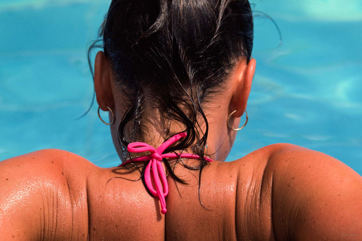 Girl's Back with Pink Swimsuit String, Egypt
