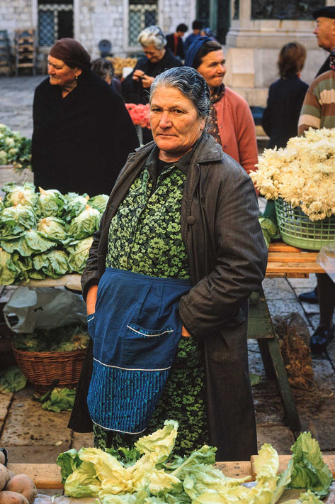 Market, Woman Looking at Me, Dubrovnik
