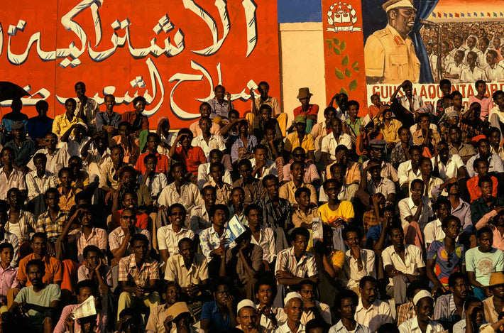 Crowd of Men in Stands, Somalia